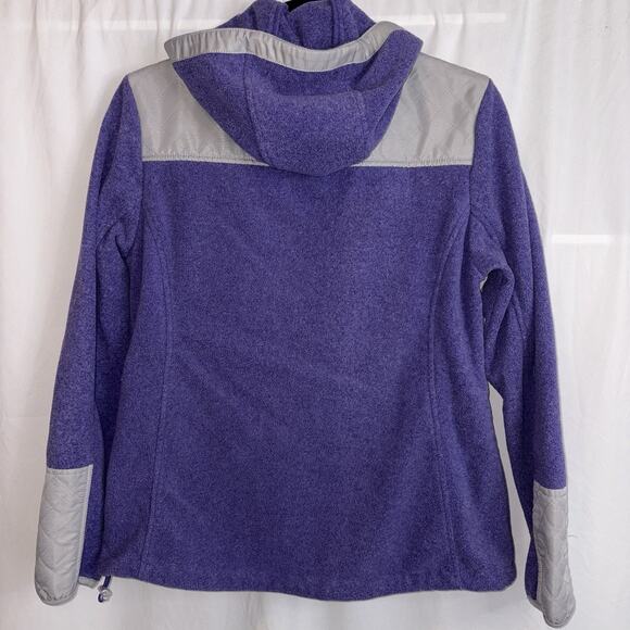 Free Country Long Sleeve Hooded Jacket Full Front Zip Purple Gray Size MEDIUM - Picture 2 of 12